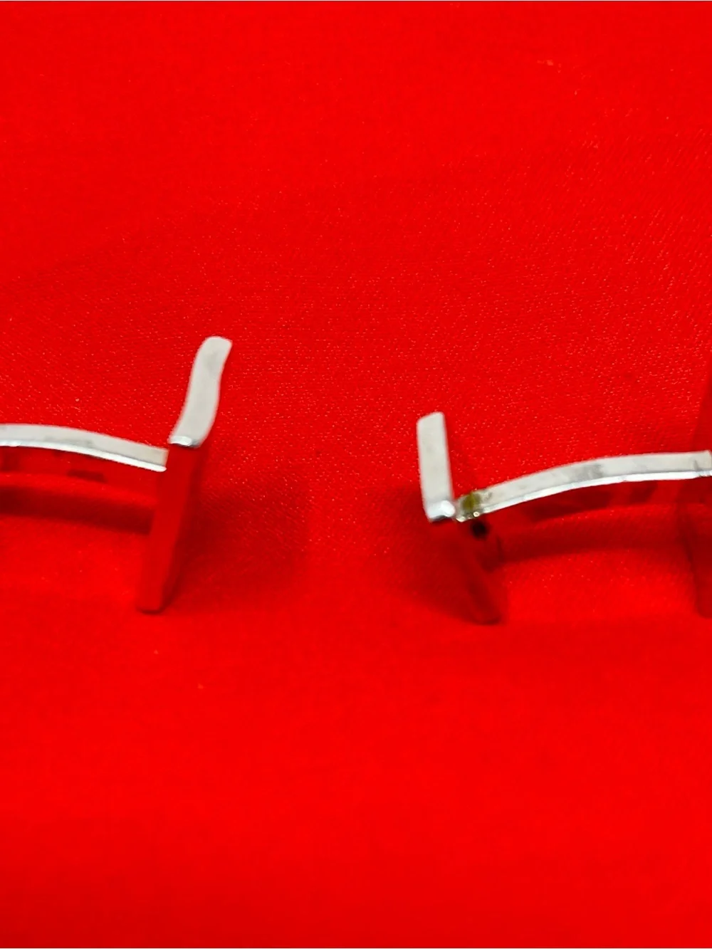 Tiffany & Co Engraved Square Silver Cufflinks - Script Logo